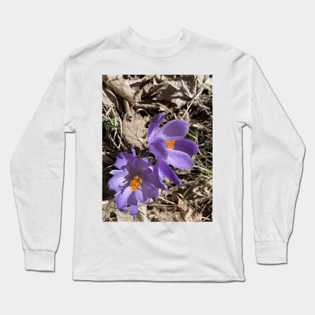 Long live the crocuses 1 Long Sleeve T-Shirt by mptresart